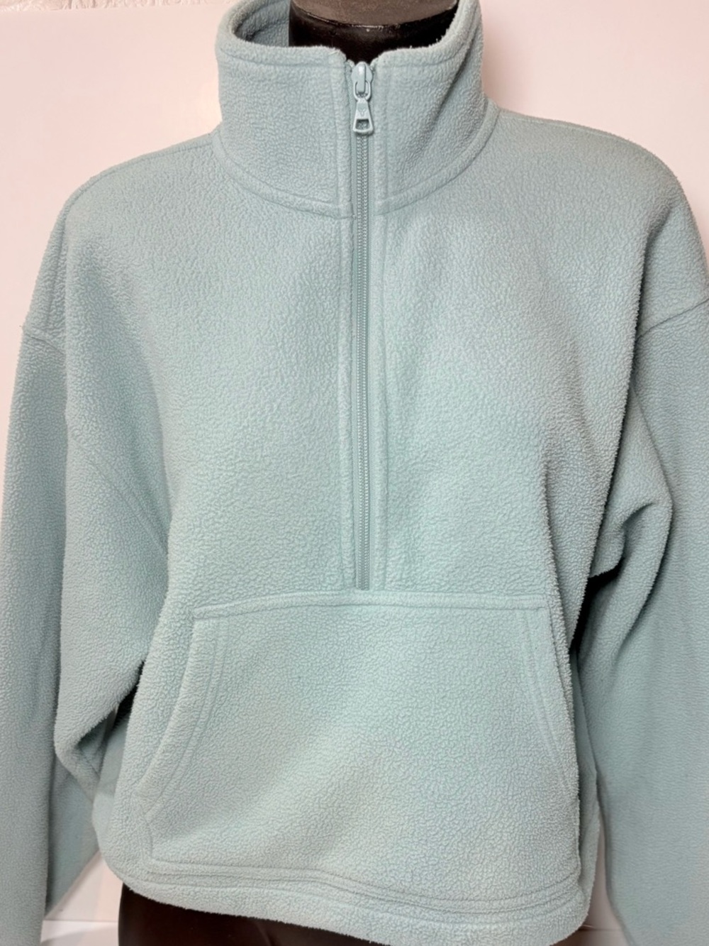 TNA Light Blue Quarter-Zip Fleece Pullover